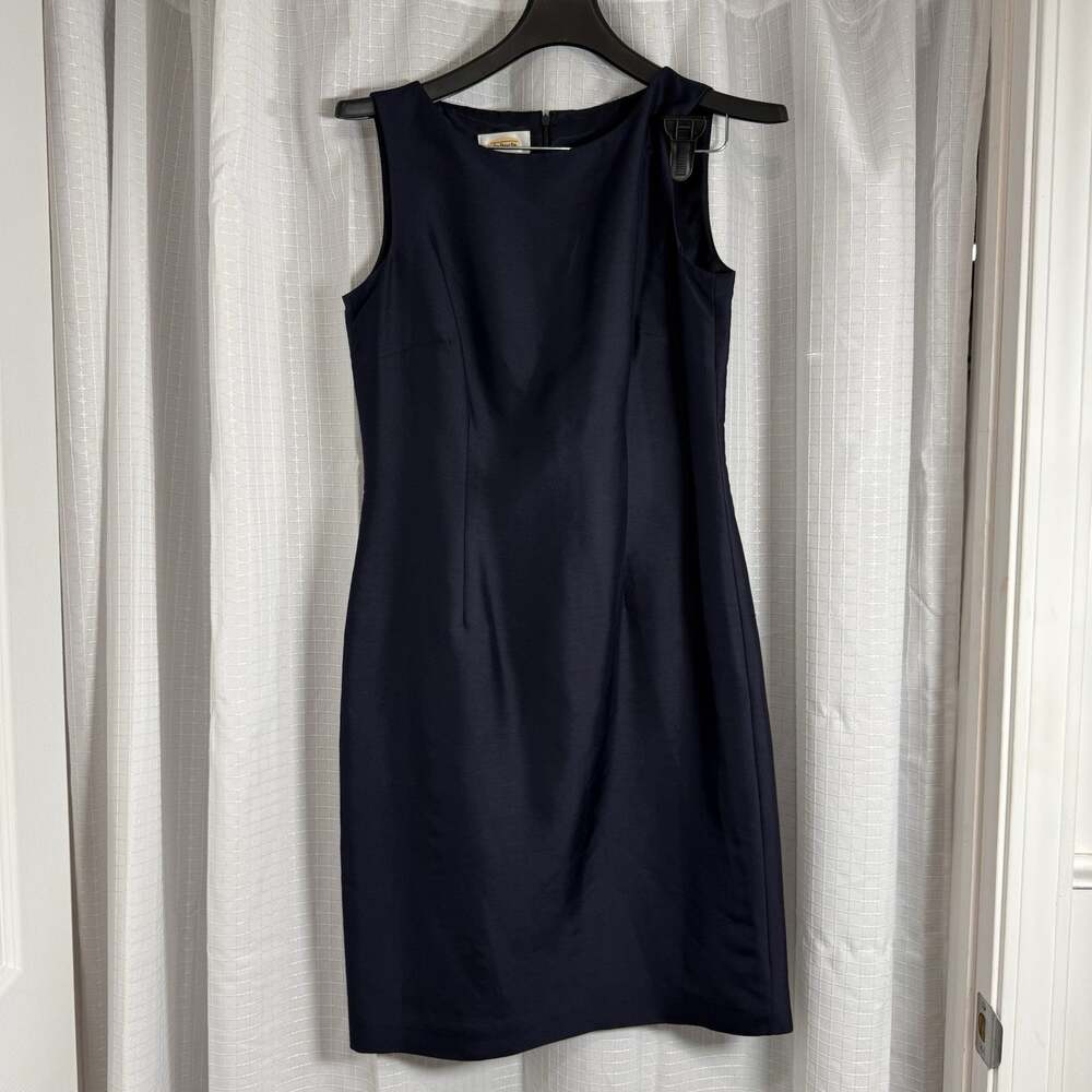 Talbots Sheath Dress 100% Silk Womens 4 Sleeveless Quiet Luxury Capsule Wardrobe